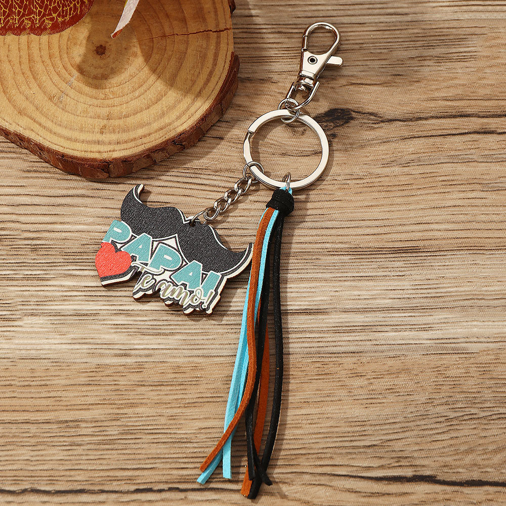 Wholesale Father's Day Mother's Day Metal Keychain
